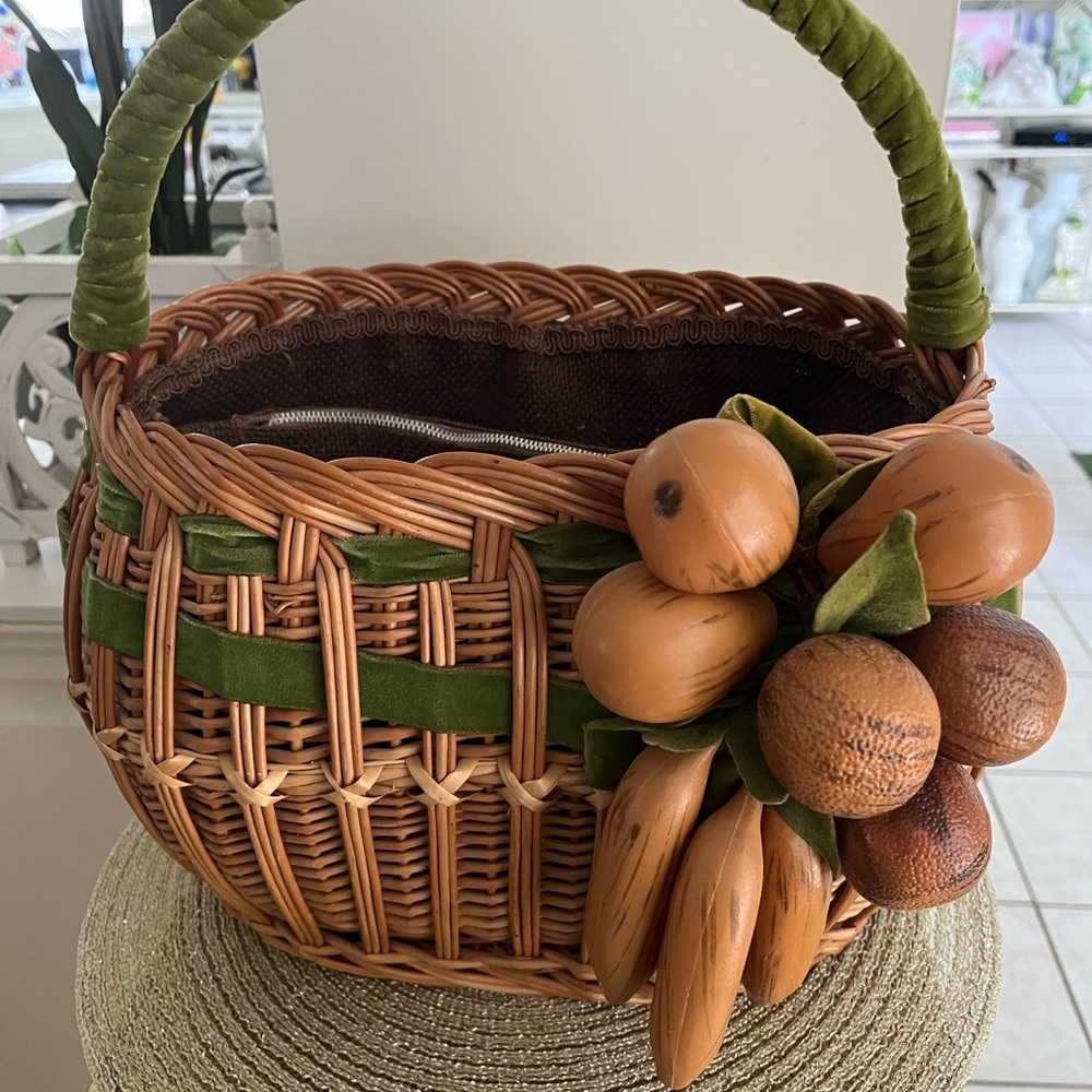 VINTAGE UNIQUE BASKET PURSE
